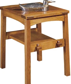 Butterfly Top End Table