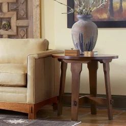 Gus Round Lamp Table