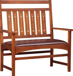 Harvey Ellis Settee, with Inlay
