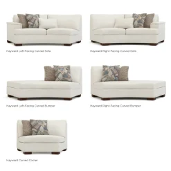 Hayward Small Curved Sectional