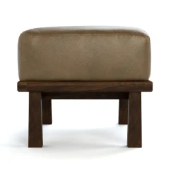 Hudson Valley Wood-Frame Ottoman