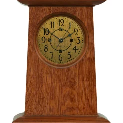 Mission Oak Mantel Clock