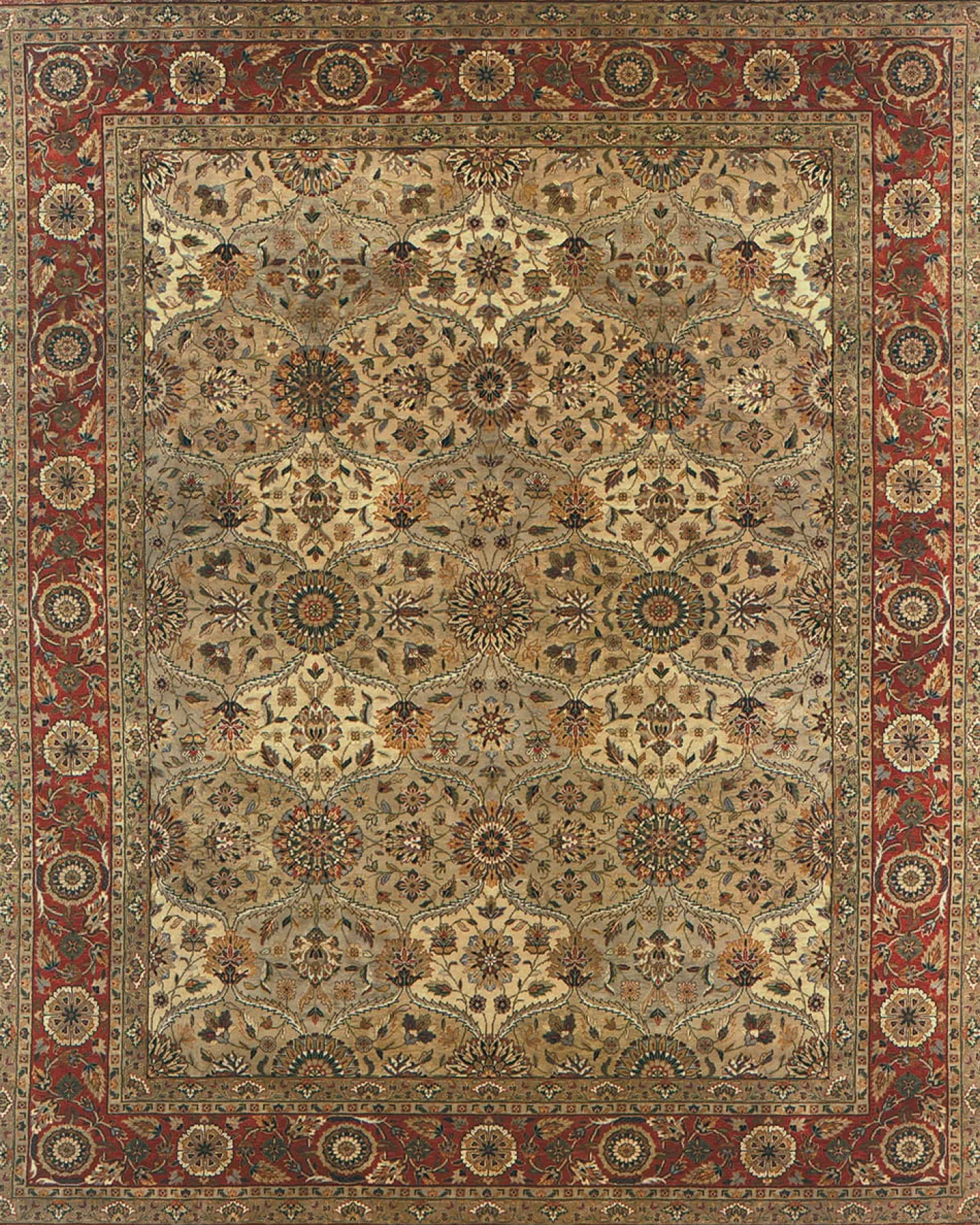 Mughal Lattice, Ivory Coral