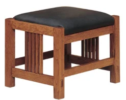 Spindle Footstool with Casters