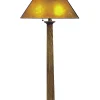 Square Base Table Lamp with Mica Shade