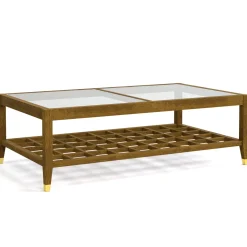 Surrey Hills Glass-Top Cocktail Table