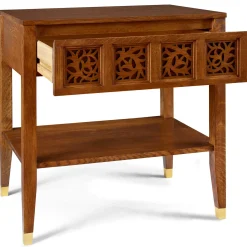 Surrey Hills Open Nightstand, Wood Top