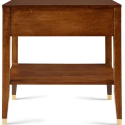 Surrey Hills Open Nightstand, Wood Top