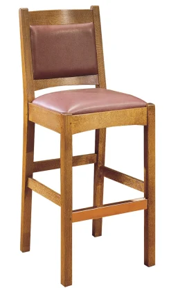 Upholstered Back Stool