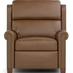 Woodlands Small Roll Arm Wall Recliner with Nails