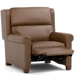 Woodlands Small Roll Arm Wall Recliner with Nails