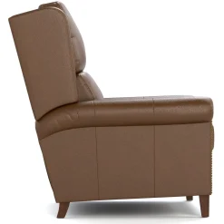 Woodlands Small Roll Arm Manual Recliner with Nails