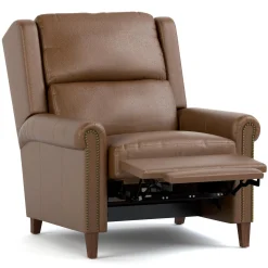 Woodlands Small Roll Arm Manual Recliner with Nails