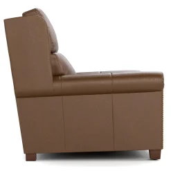 Woodlands Small Roll Arm Motion Loveseat with Nails
